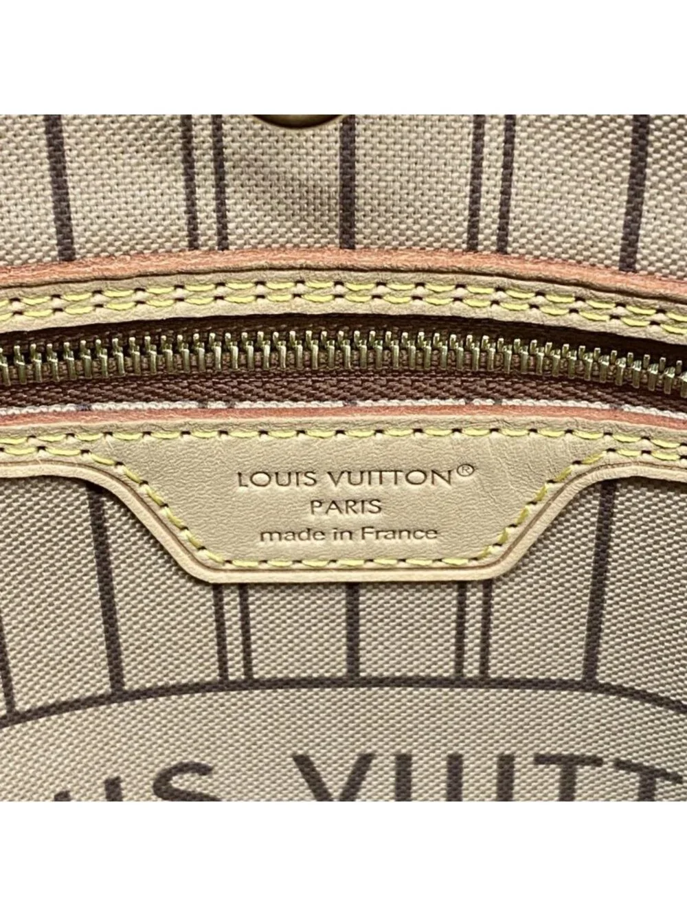 Louis Vuitton Tote Monogram Neverfull MM Brown Rose Beige